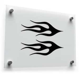 Dual Flame Vinyl Decal
