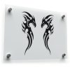 Dual Tribal Dragon Vinyl Sticker Set 1