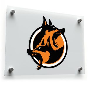 Dual Wolf Head Sticker