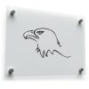 Eagle Head Outline Silhouette Sticker
