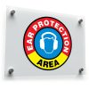 Ear Protection Area Sticker – Bold Safety Decal for 1