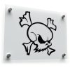 Edgy Skull and Crossbones Sticker