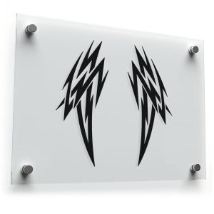 Edgy Tribal Flame Decal Set