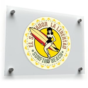El Salvador Surfing Beach Sticker