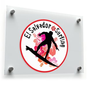 El Salvador Surfing Vinyl Sticker