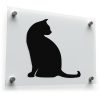 Elegant Black Cat Silhouette Vinyl Decal 1