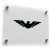 Elegant Black Eagle Wings Sticker