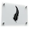 Elegant Black Feather Decal 1