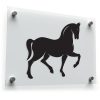 Elegant Black Horse Sticker