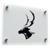 Elegant Deer Head Sticker