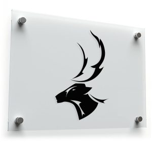 Elegant Deer Head Sticker