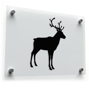 Elegant Deer Silhouette Sticker