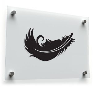 Elegant Feather Silhouette Decal