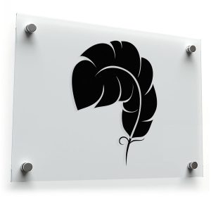 Elegant Feather Vinyl Sticker
