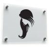 Elegant Female Silhouette Sticker