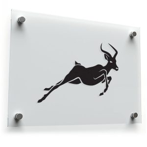 Elegant Gazelle Silhouette Sticker