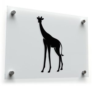 Elegant Giraffe Silhouette Sticker