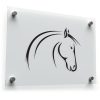 Elegant Horse Head Silhouette Vinyl Sticker