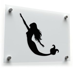 Elegant Mermaid Silhouette Sticker