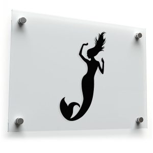 Elegant Mermaid Silhouette Sticker