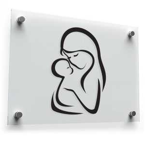 Elegant Mother and Child Sticker