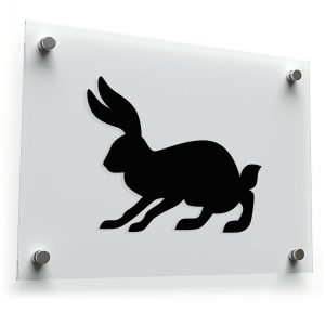 Elegant Rabbit Silhouette Decal