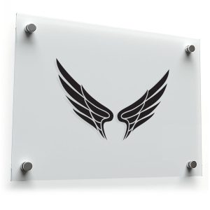 Elegant Wing Silhouette Sticker