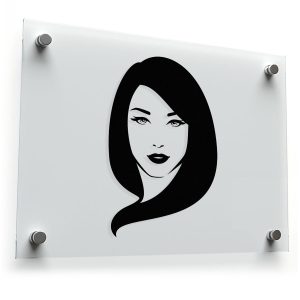Elegant Woman Face Vinyl Sticker