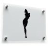 Elegant Woman Silhouette Vinyl Sticker