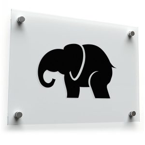 Elephant Silhouette Sticker