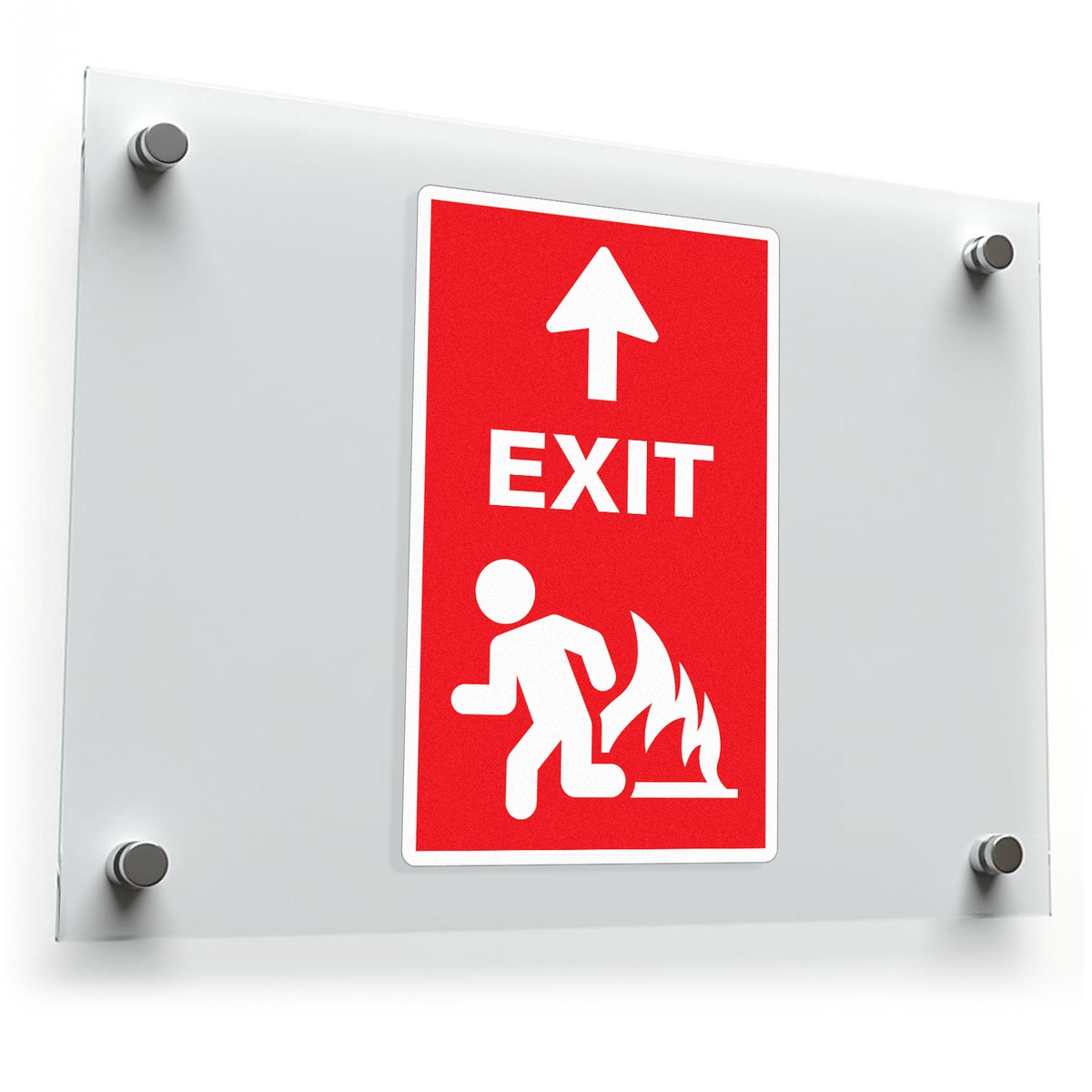 Emergency Exit Sign Sticker 3 Emergency Exit Sign Sticker