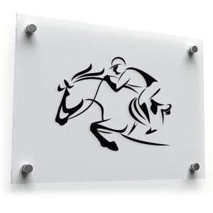Equestrian Horse and Rider Sticker