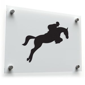 Equestrian Jump Silhouette Vinyl Sticker
