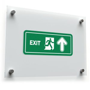 Exit Sign Sticker