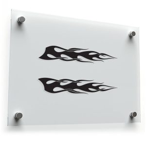 Extended Tribal Flame Decal Set