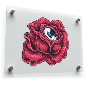 Eye Rose Vinyl Decal