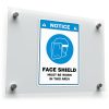 Face Shield Safety Sticker – "Face Shield Must Be 1
