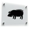 Farm Animal Pig Silhouette Sticker