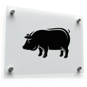 Farm Animal Pig Silhouette Sticker