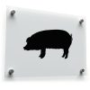 Farm Pig Silhouette Sticker 1