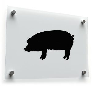 Farm Pig Silhouette Sticker