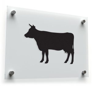 Farmhouse Cow Silhouette Sticker