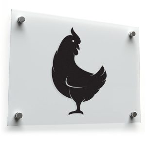 Farmhouse Rooster Silhouette Sticker