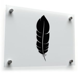 Feather Silhouette Sticker