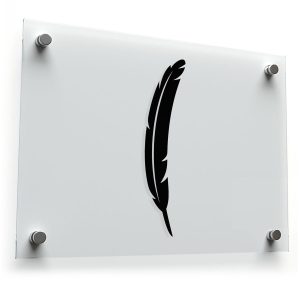 Feather Silhouette Sticker