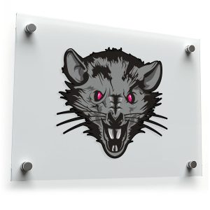 Ferocious Rat Head Sticker