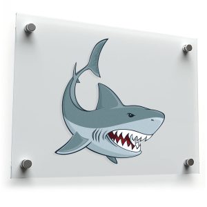 Ferocious Shark Sticker
