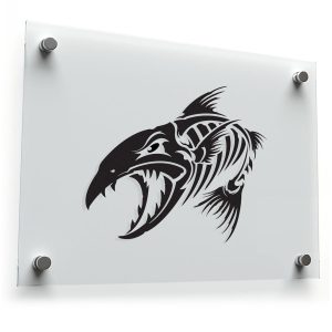 Ferocious Skeleton Fish Sticker