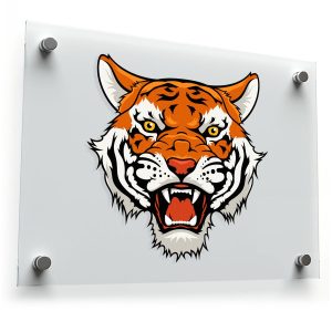 Ferocious Tiger Head Sticker