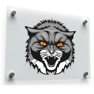 Fierce Angry Cat Head Sticker